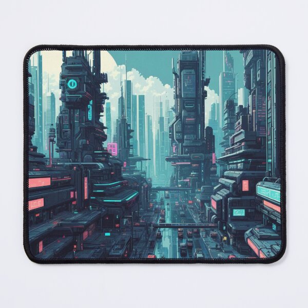 Item preview, Future City, Pixel Art, Vaporwave, Cyberpunk Art designed and sold by Burn-Ego.
