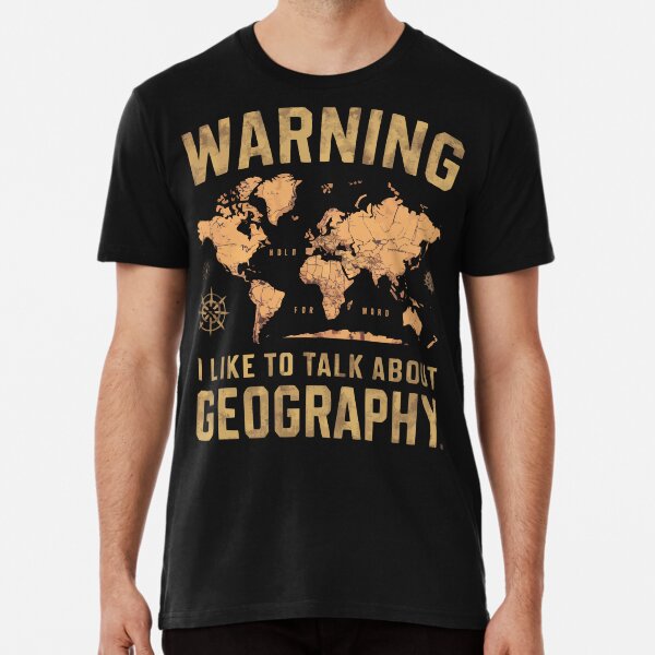 Item preview, warning i like to talk about geography  designed and sold by blackkramla.