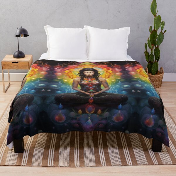Item preview, Yoga pose and Chakra Rainbow designed and sold by pinkal.