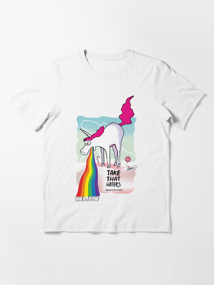 Unicorn Throwing Up Rainbow T Shirt For Sale By Claudiasartwork Redbubble Unicorn Pukes 8236