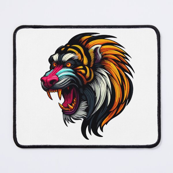 Item preview, Tiger Mandrill Head Fusion designed and sold by Xsquilax.