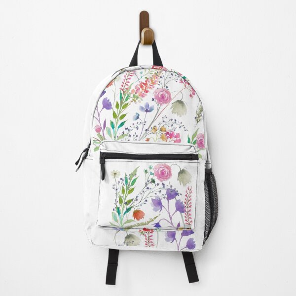 Item preview, Religious cross with colorful flowers in watercolor designed and sold by Marina Braga Artista en acuarela y diseñadora gráfica.