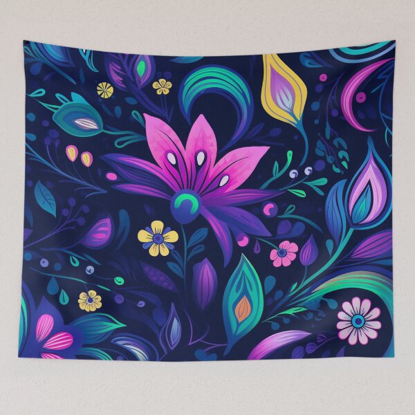 Item preview, vector art in the style of Matisse poster, johanna basford , calming colours designed and sold by Nanthikan.