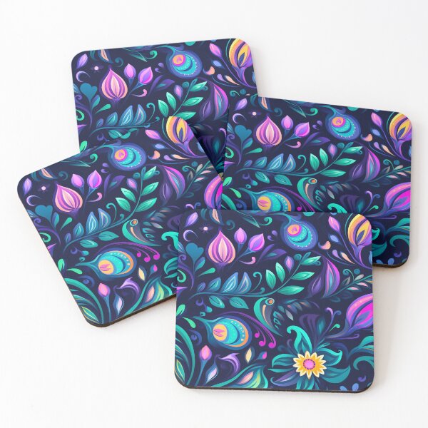 Item preview, vector art in the style of Matisse poster, johanna basford , calming colours designed and sold by Nanthikan.