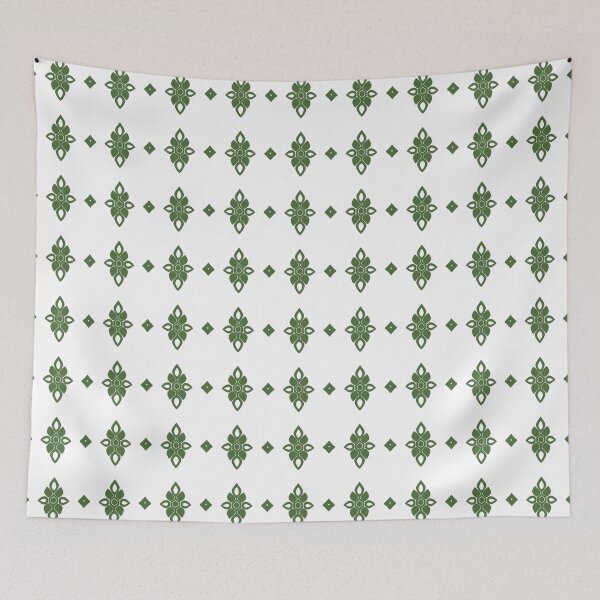 Item preview, Green Geometric Floral Pattern designed and sold by Littlexhedfang.