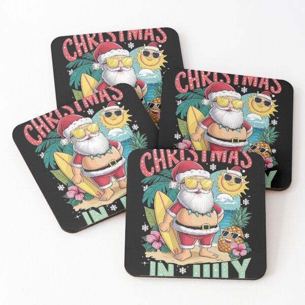 Item preview, "Santa's Summer Fling: Christmas in July" -Funny Xmas  designed and sold by stickercuffs.