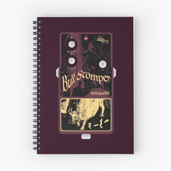 Item preview, Ukiyo-e Japanese Woodblock Inspired Bull Stomper Distortion Guitar Pedal designed and sold by globbs.