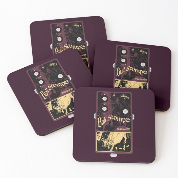 Item preview, Ukiyo-e Japanese Woodblock Inspired Bull Stomper Distortion Guitar Pedal designed and sold by globbs.