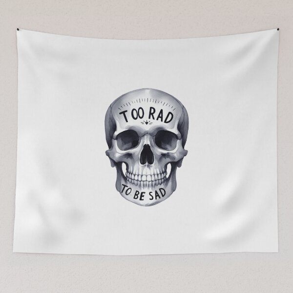 Item preview, X Ray Skull Too Rad To Be Sad designed and sold by clintang.