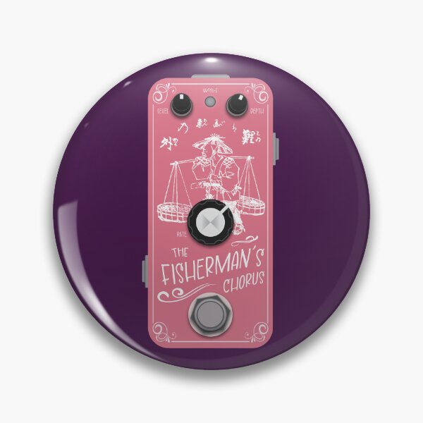 Item preview, Ukiyo-e Japanese Woodblock Inspired The Fishermans Chorus Guitar Pedal designed and sold by globbs.