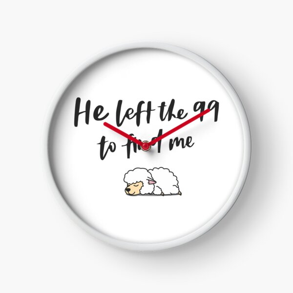Item preview, "Uplifting Christian Art: 'He Left The 99 To Find Me' Inspirational Faith Quote" designed and sold by artworkathome.