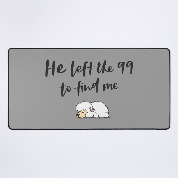 Item preview, "Uplifting Christian Art: 'He Left The 99 To Find Me' Inspirational Faith Quote" designed and sold by artworkathome.