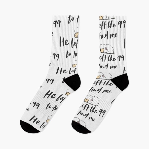 Item preview, "Uplifting Christian Art: 'He Left The 99 To Find Me' Inspirational Faith Quote" designed and sold by artworkathome.