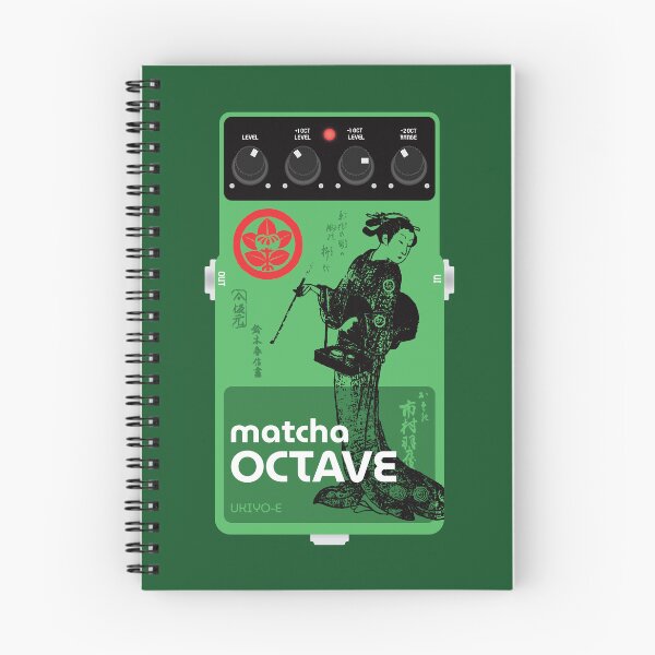 Item preview, Ukiyo-e Japanese Woodblock Inspired Matcha Octave Guitar Pedal designed and sold by globbs.