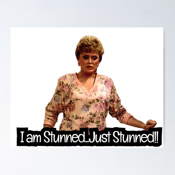 Item preview, Blanche Deveraux from The Golden Girls - Stunned, Just Stunned - Golden Qirls Quotes designed and sold by TirConnaill.