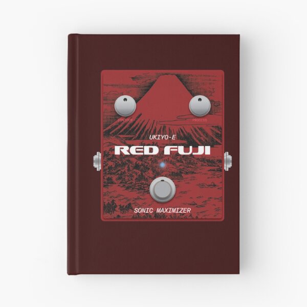 Item preview, Ukiyo-e Japanese Woodblock Inspired Red Fuji Sonic Maximizer Guitar Pedal designed and sold by globbs.
