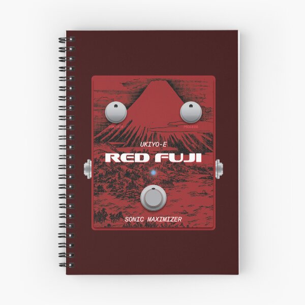 Item preview, Ukiyo-e Japanese Woodblock Inspired Red Fuji Sonic Maximizer Guitar Pedal designed and sold by globbs.