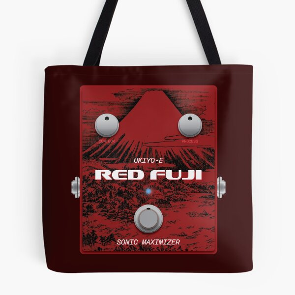 Item preview, Ukiyo-e Japanese Woodblock Inspired Red Fuji Sonic Maximizer Guitar Pedal designed and sold by globbs.