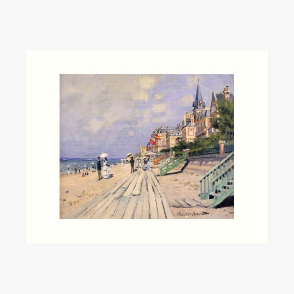 Item preview, The Boardwalk at Trouville - 1870 - Claude Monet designed and sold by dottyshai.