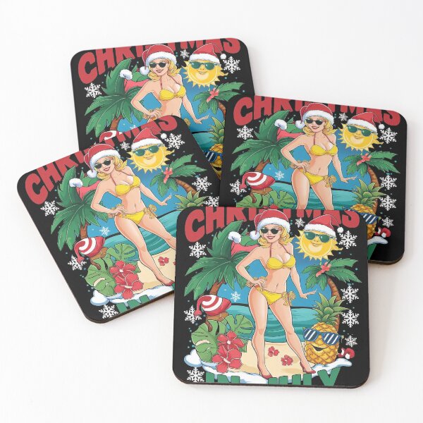 Item preview, "Sunny Santa: Christmas in July Fun" -Funny Xmas Santa designed and sold by stickercuffs.