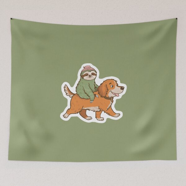 Item preview, Cute Sloth and pug Friendship for Pug Lover designed and sold by Laugh-Lines.