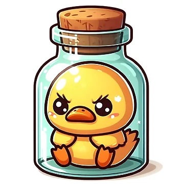 Artwork thumbnail, Trapped Duck by InkFool