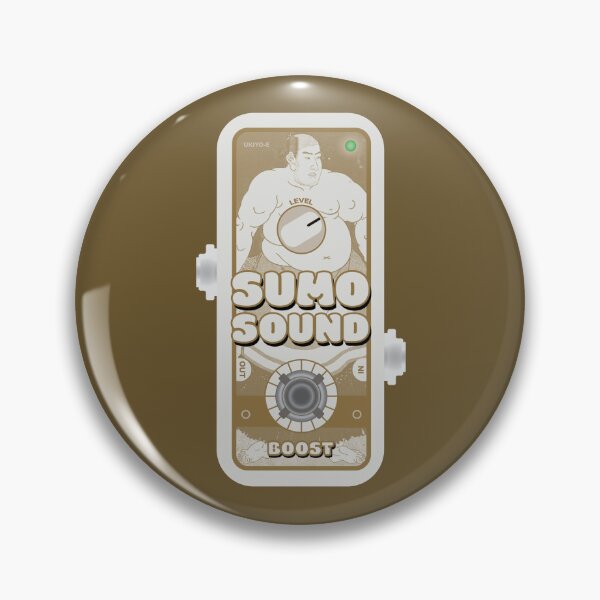 Item preview, Ukiyo-e Japanese Woodblock Inspired Sumo Sound Boost Guitar Pedal designed and sold by globbs.