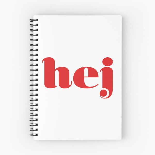 Item preview, Hej, Hello in Swedish in Red designed and sold by HappyPeeps.