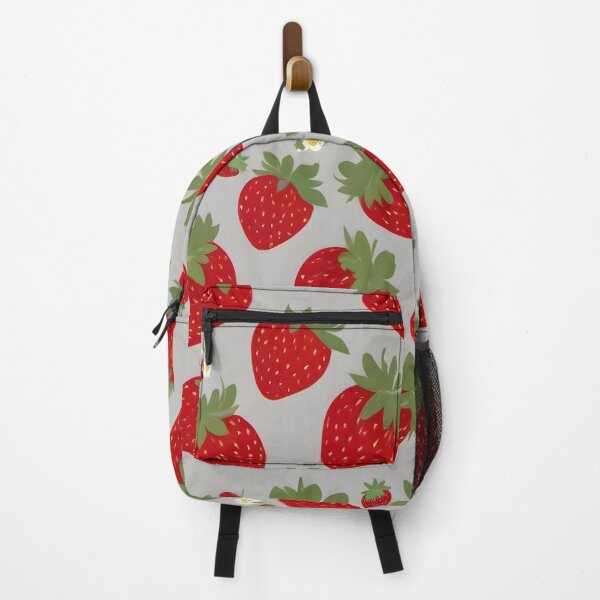 Item preview, Strawberry Fields: Vibrant Red Strawberries on Light Gray designed and sold by FreedomToDesign.