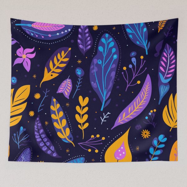 Item preview, vector art in the style of Matisse poster, johanna basford , calming colours designed and sold by Nanthikan.
