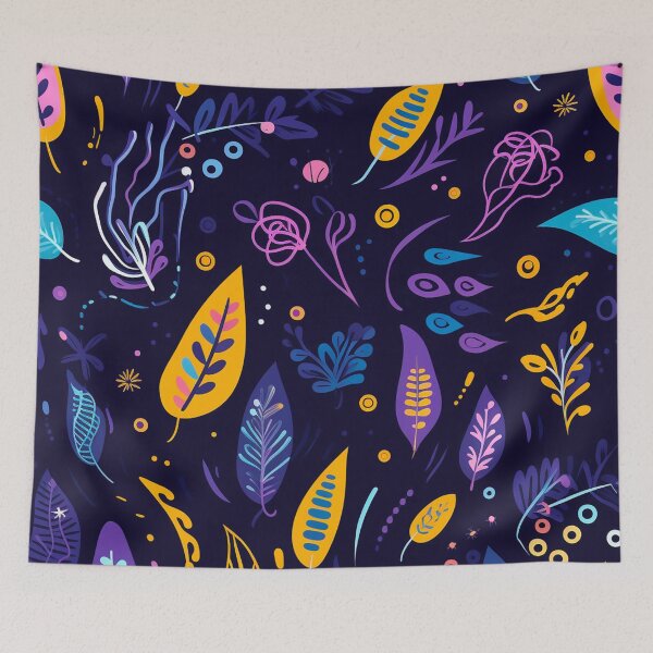 Item preview, vector art in the style of Matisse poster, johanna basford , calming colours designed and sold by Nanthikan.