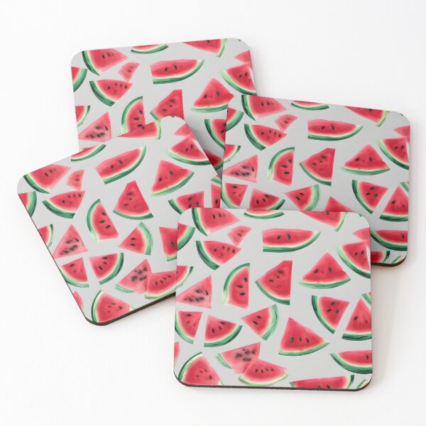Item preview, Watermelon Wonderland: Bright Red Watermelon Slices with Green Rind designed and sold by FreedomToDesign.