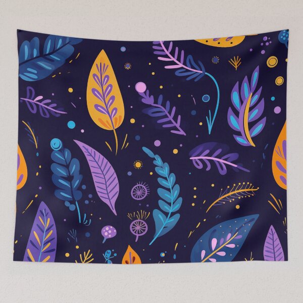 Item preview, vector art in the style of Matisse poster, johanna basford , calming colours designed and sold by Nanthikan.