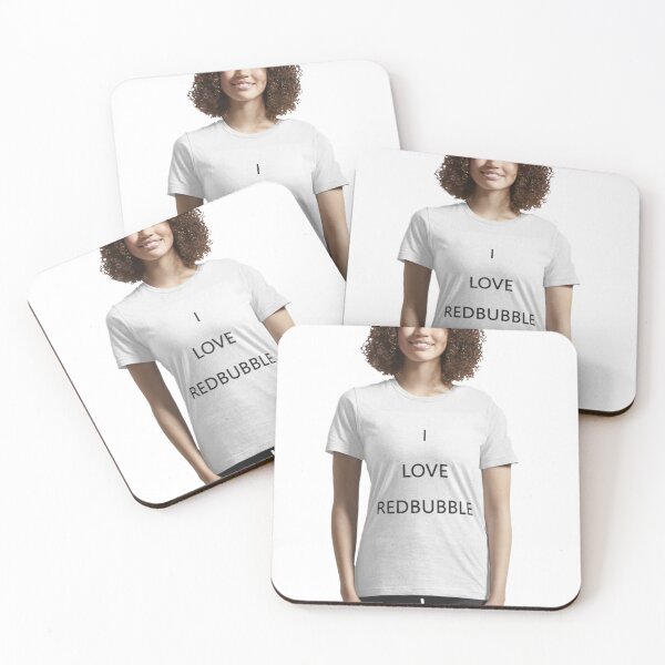 Item preview, I Love Redbubble girl designed and sold by TagSlap.