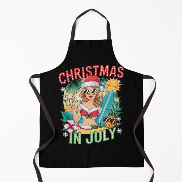 Item preview, "Sun-Kissed Christmas with Mrs. Claus"- Funny Xmas in July Santa designed and sold by stickercuffs.