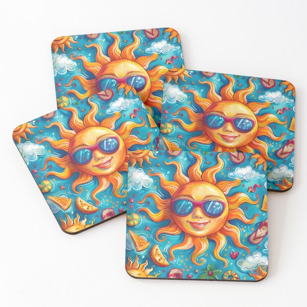 Item preview, Golden Summer Sunbeam Pattern designed and sold by AI-Only Creations.