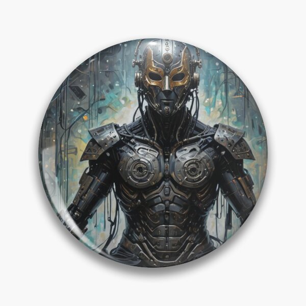 Item preview, Technomancer Meditation, Cyborg, Science Fiction Art designed and sold by Burn-Ego.