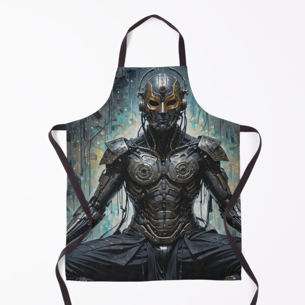 Item preview, Technomancer Meditation, Cyborg, Science Fiction Art designed and sold by Burn-Ego.