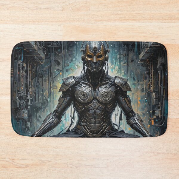 Item preview, Technomancer Meditation, Cyborg, Science Fiction Art designed and sold by Burn-Ego.