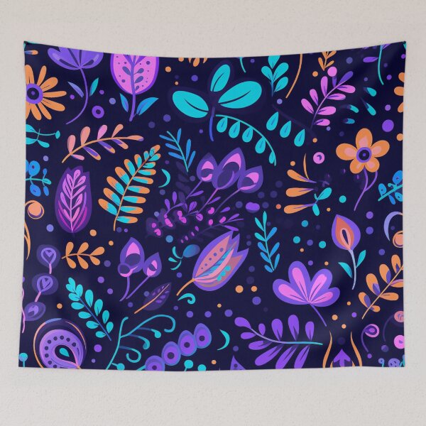 Item preview, vector art in the style of Matisse poster, johanna basford , calming colours designed and sold by Nanthikan.