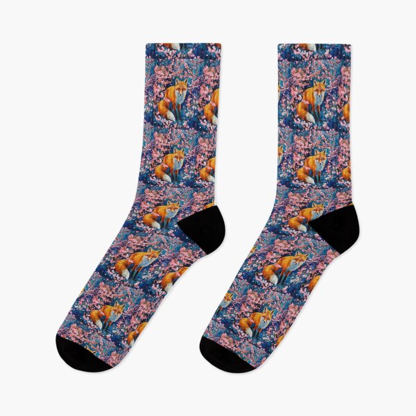 Artikelvorschau, Fuchs-Portrait. Kirschblüte, Blumenfuchs, Vintage-Fuchs, Fuchs-Malerei, Vincent van Gogh-Stil entworfen und verkauft von FoxVibes.