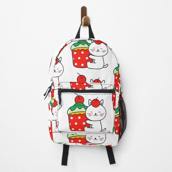 Item preview, Cute Cartoon Cat with Cherry Cupcake designed and sold by Arterich.