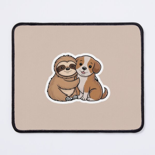 Item preview, Cute Sloth and pug Friendship for Pug Lover designed and sold by Laugh-Lines.