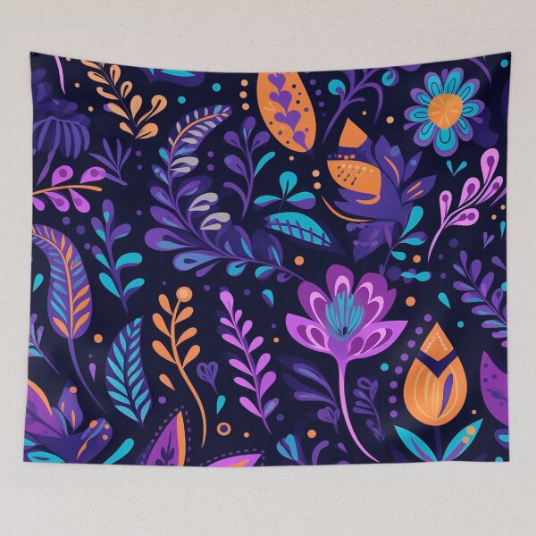 Item preview, vector art in the style of Matisse poster, johanna basford , calming colours designed and sold by Nanthikan.