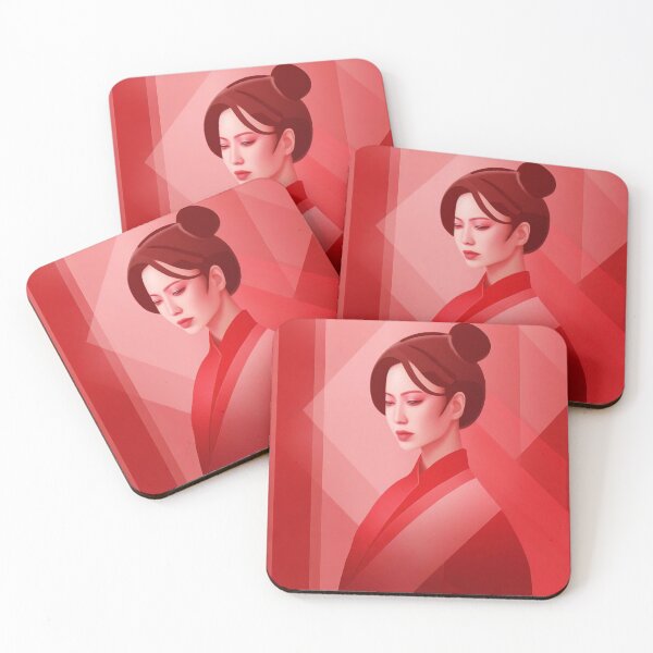Item preview, Chinese women in red traditional attire  designed and sold by fotofeast.
