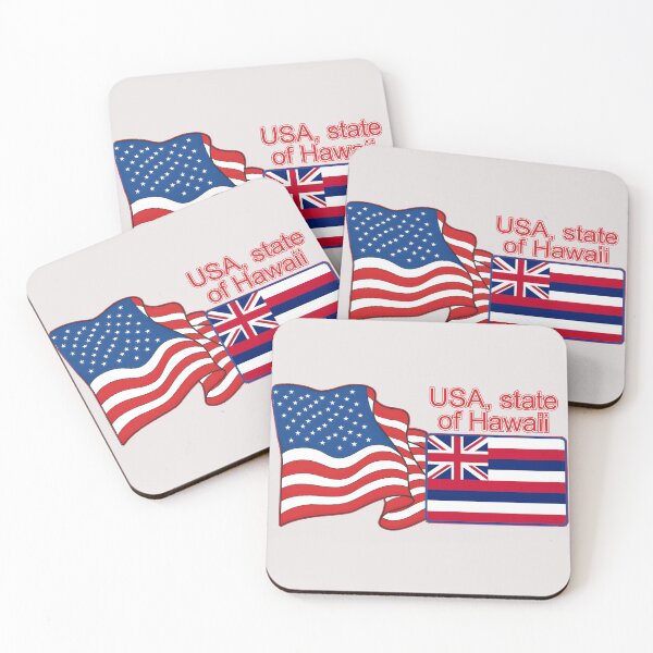 Item preview, flag American and  state of Hawaii flag designed and sold by orthodox-icon.
