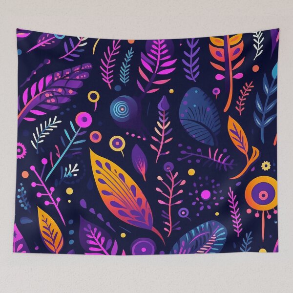 Item preview, vector art in the style of Matisse poster, johanna basford , calming colours designed and sold by Nanthikan.