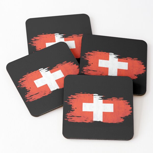 Item preview, Switzerland - National flag, brush effect designed and sold by Mohja-Design.