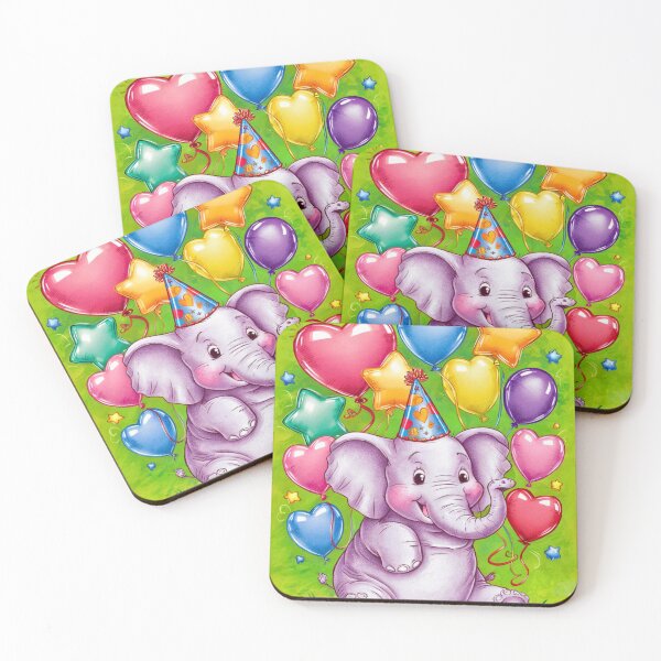 Item preview, Birthday Elephant. Birthday celebration, Cute Elephant, party animal, colorful elephant, elephant drawing designed and sold by ElephantVibes.
