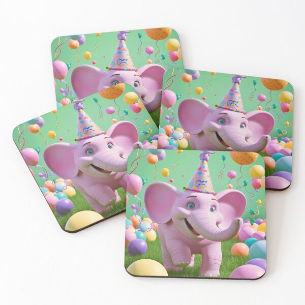 Item preview, Birthday Elephant. Birthday celebration, Cute Elephant, party animal, colorful elephant, elephant drawing designed and sold by ElephantVibes.